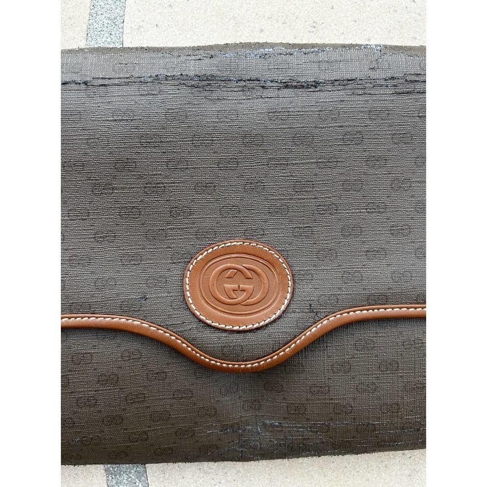 Authentic Vintage Gucci Micro GG Clutch Hand Bag Shoulder Bag Crossbody 2way - Picture 2 of 11